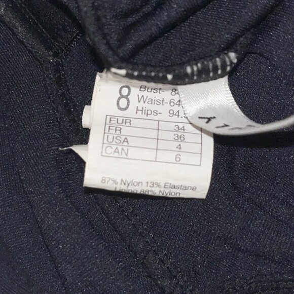 Seafolly Collective Cap Sleeve One Piece in Black Size 4 - Picture 6 of 6